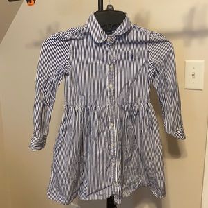 Striped Polo Button Down Shirt
